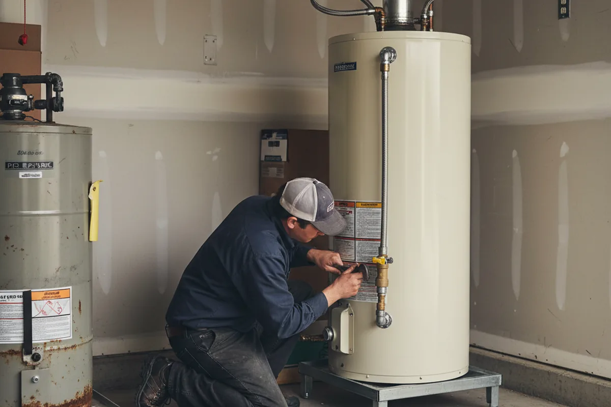 Water heater and shutoff valve replacement in Lutherville Timonium